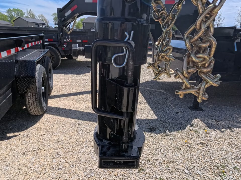 New 2026 Iron Bull 83x14 DTG Gooseneck Dump Trailer with 2)7K Straight Axles, 2) Elec. Brakes F-Adj., Hydraulic Jack , Solar Panel Charger