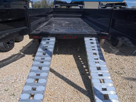 New 2026 Iron Bull 83x14 DTG Gooseneck Dump Trailer with 2)7K Straight Axles, 2) Elec. Brakes F-Adj., Hydraulic Jack , Solar Panel Charger