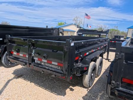 New 2026 Iron Bull 83x14 DTG Gooseneck Dump Trailer with 2)7K Straight Axles, 2) Elec. Brakes F-Adj., Hydraulic Jack , Solar Panel Charger