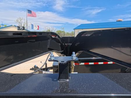New 2026 Iron Bull 83x14 DTG Gooseneck Dump Trailer with 2)7K Straight Axles, 2) Elec. Brakes F-Adj., Hydraulic Jack , Solar Panel Charger