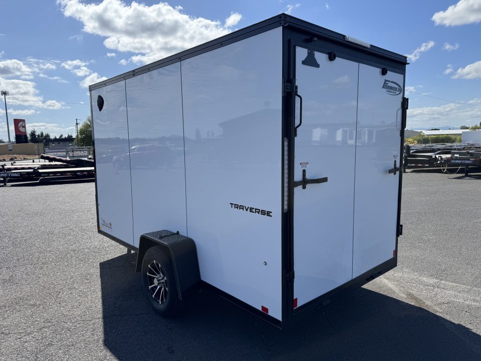 New 2026 Formula Traverse 6x12 Enclosed Trailer w/ Polycore 3k GVWR