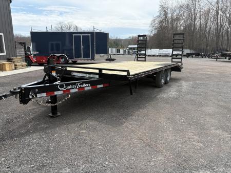 New 2026 QUALITY TRAILERS 96  x 20' (16'+4' Dove Tail) Deckover Trailer