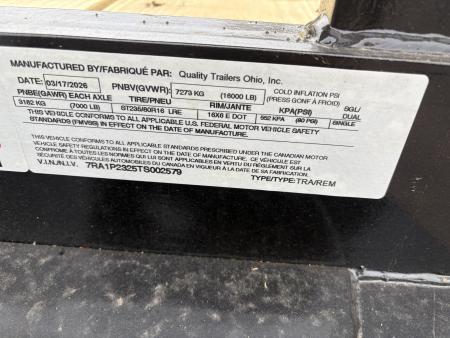 New 2026 QUALITY TRAILERS 96" x 23' (18'+5' Dove Tail) Deckover Trailer