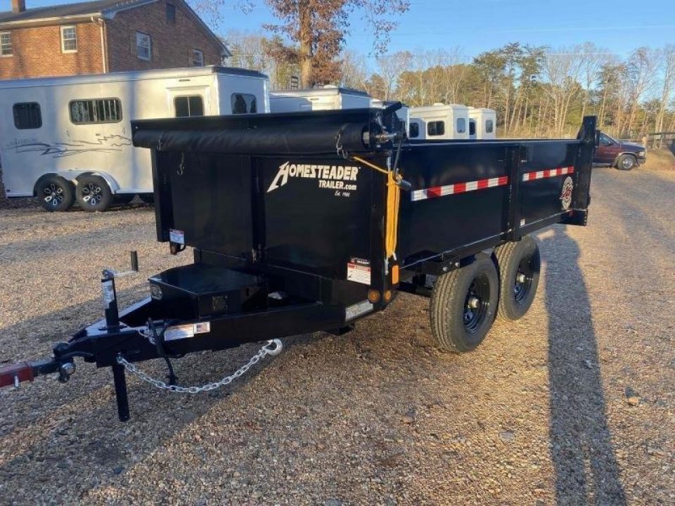 New 2026 Homesteader 6X10 10K Deckover Dump Trailer Drop-Down Side Wall