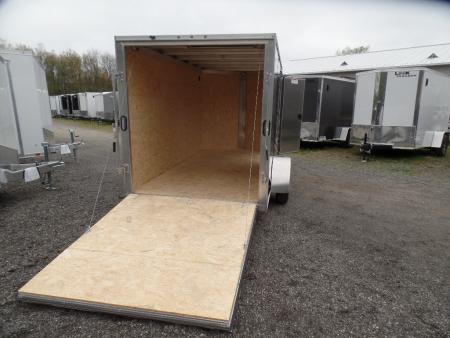New 2026 ALCOM 6X12 Single Axle Black Cargo / Enclosed Trailer