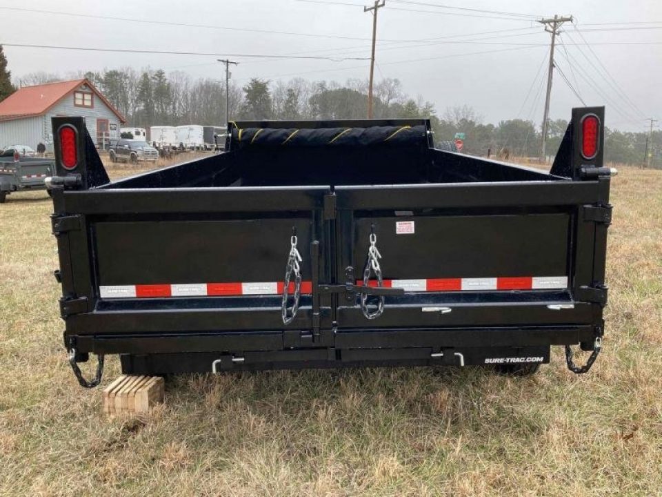 New 2026 Sure-Trac 7x14 Low Profile Telescopic Lift Dump Trailer