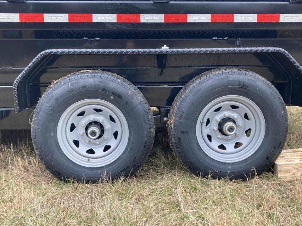 New 2026 Sure-Trac 7x14 Low Profile Telescopic Lift Dump Trailer