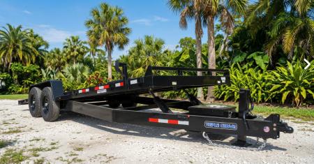 New 2026 Triple Crown Trailers 7x18 Hydraulic Power Tilt Trailer – 10K GVWR | Heavy-Duty Equipment Trailer Tilt Trailer