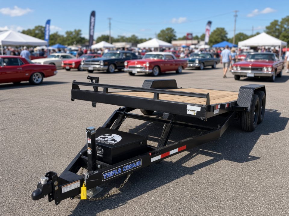 New 2026 Triple Crown Trailers 7x20 Hydraulic Tilt Trailer for Sale | 14K GVWR Equipment Trailer Tilt Trailer