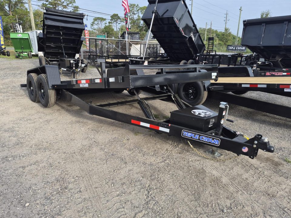 New 2026 Triple Crown Trailers 7 x 20 Hydraulic Power Tilt Trailer with 14K Capacity