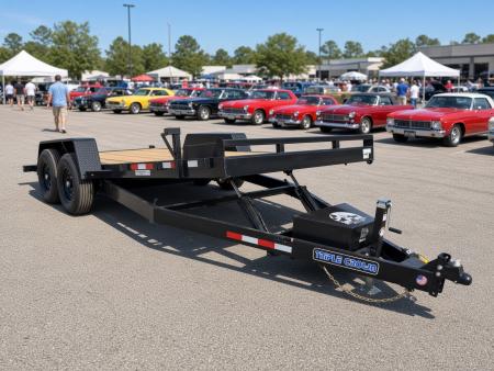 New 2026 Triple Crown Trailers 7x20 Hydraulic Tilt Trailer for Sale | 14K GVWR Equipment Trailer Tilt Trailer