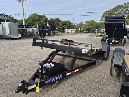 New 2026 Triple Crown Trailers 7 x 20 Hydraulic Power Tilt Trailer with 14K Capacity