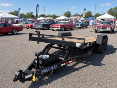 New 2026 Triple Crown Trailers 7x20 Hydraulic Tilt Trailer for Sale | 14K GVWR Equipment Trailer Tilt Trailer