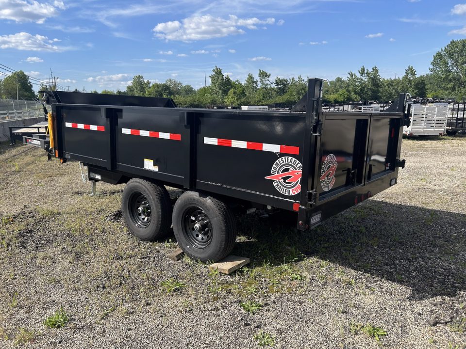New 2026 Homesteader Trailer 6 X 12 FT DUMP TRAILER WITH TARP KIT DECKOVER 9950 GVWR