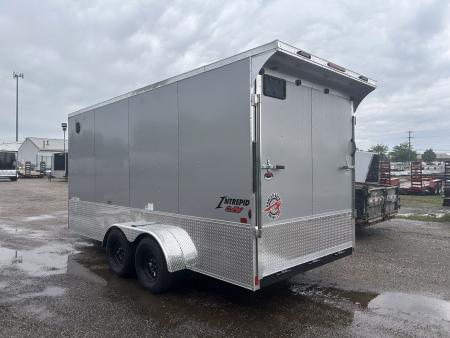 New 2026 Homesteader Trailer 7 X 16 FT INTREPID CARGO TRAILER  7' INT HEIGHT WITH RAMP DOOR OHV REAR DOOR SPOILER