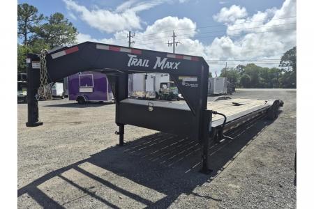 Used 2023 Trail Maxx Trailers 40 Ft. Gooseneck Hot shot Trailer 14000LB Capacity, E Track & a Winch