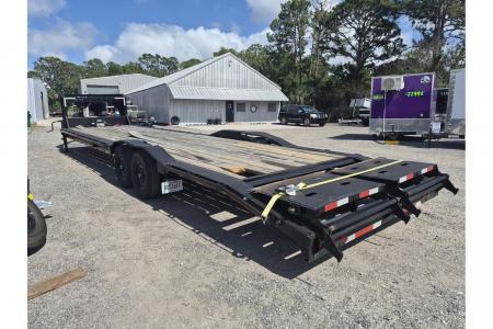 Used 2023 Trail Maxx Trailers 40 Ft. Gooseneck Hot shot Trailer 14000LB Capacity, E Track & a Winch