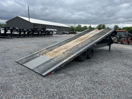 Used 2024 Lamar 102  X 24' 14K GVWR Gooseneck Tilt Trailer