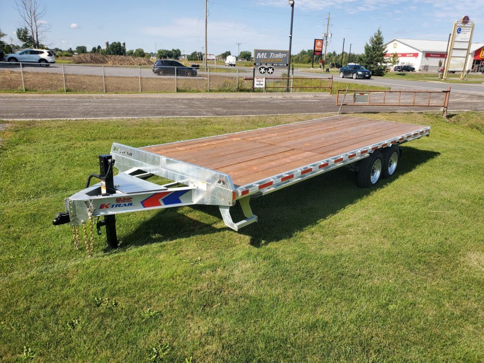 New 2026 K-Trail 20’ 17,000 lb Deckover Trailer – Galvanized, Heavy Duty, Ontario & Quebec