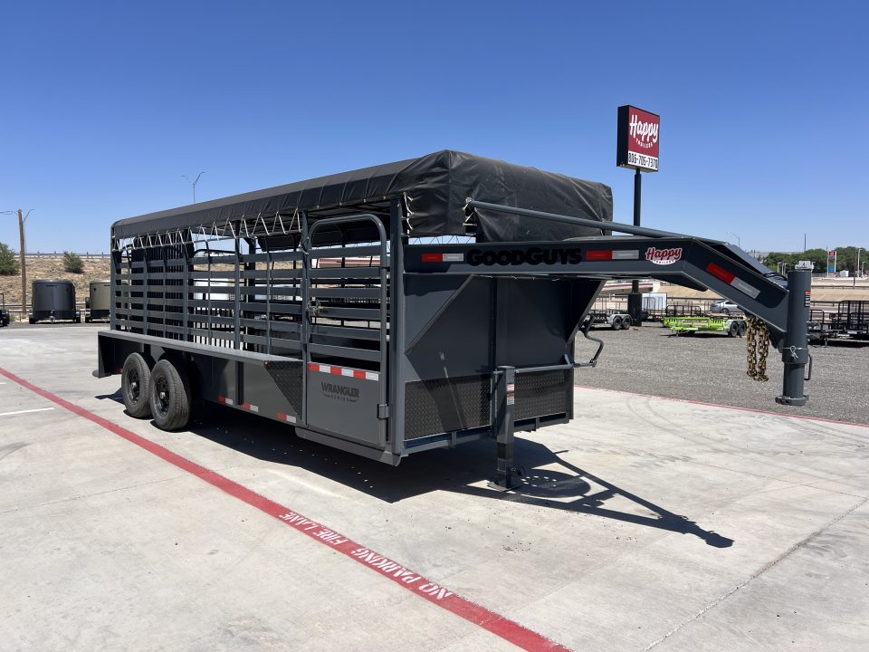 New 2027 Good Guys 6'8"x20' GN Bar Top Livestock Trailer - Wrangler