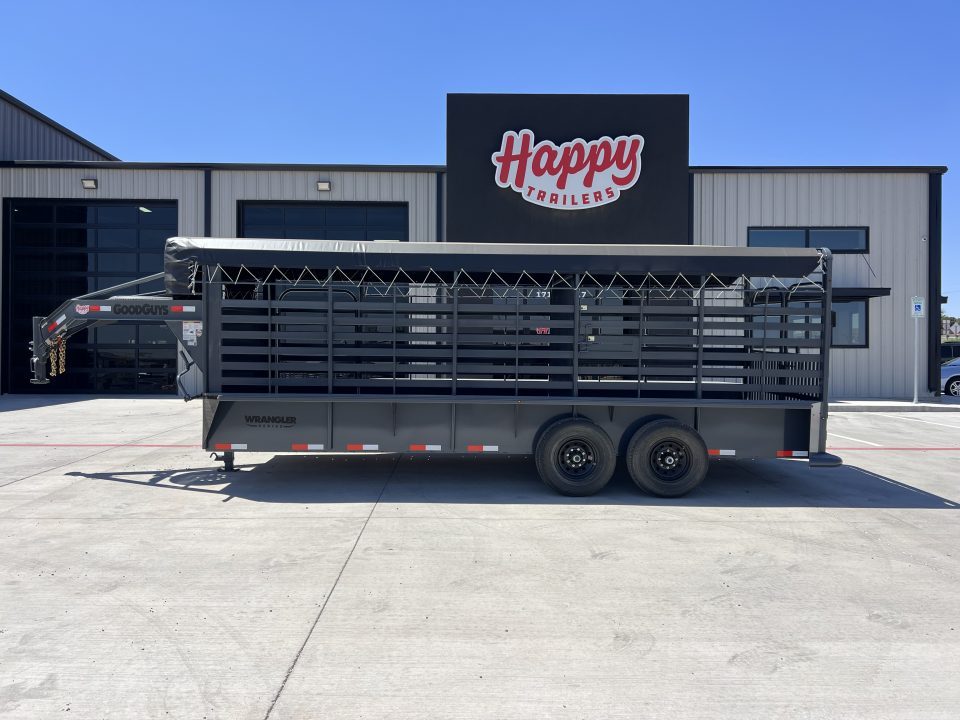 New 2027 Good Guys 6'8"x20' GN Bar Top Livestock Trailer - Wrangler