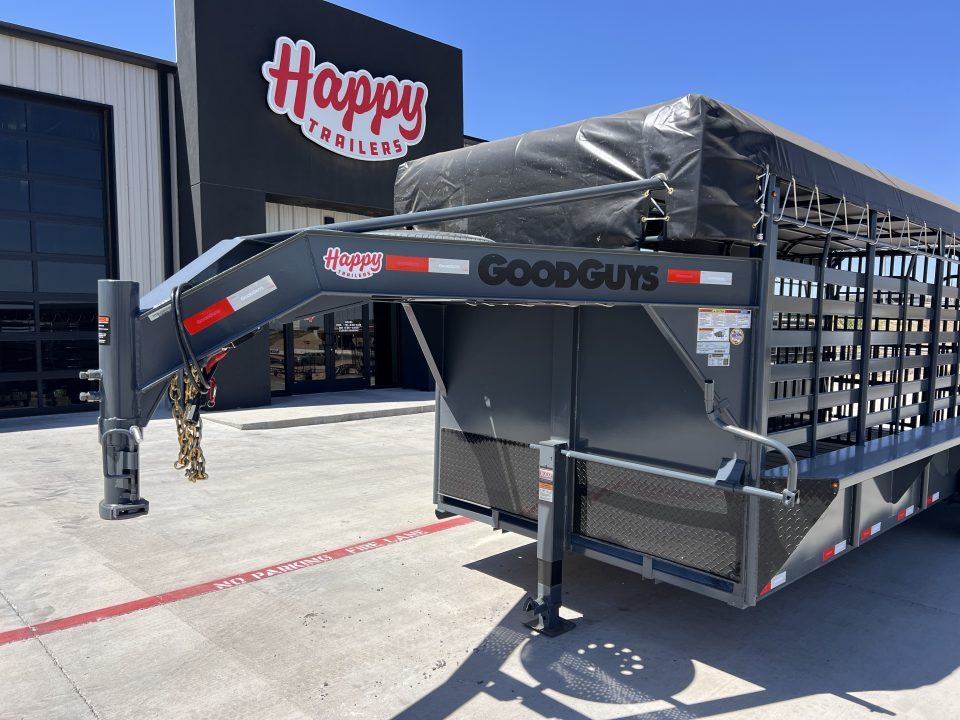 New 2027 Good Guys 6'8"x20' GN Bar Top Livestock Trailer - Wrangler