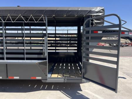 New 2027 Good Guys 6'8"x20' GN Bar Top Livestock Trailer - Wrangler