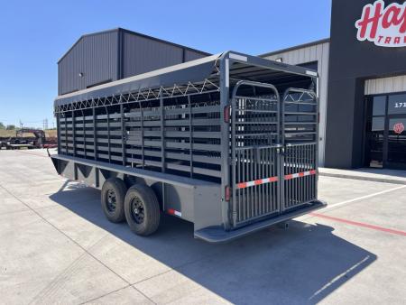 New 2027 Good Guys 6'8"x20' GN Bar Top Livestock Trailer - Wrangler