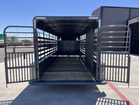 New 2027 Good Guys 6'8"x20' GN Bar Top Livestock Trailer - Wrangler