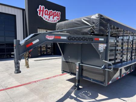 New 2027 Good Guys 6'8"x20' GN Bar Top Livestock Trailer - Wrangler
