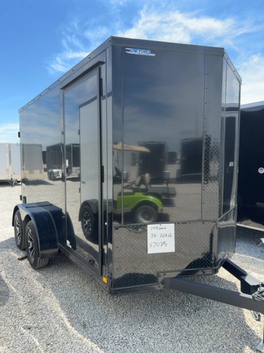New 2026 Impact Trailers 6 x 12 Quake Flat Top V-Nose 7K