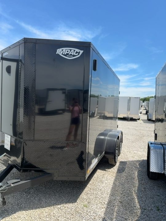 New 2026 Impact Trailers 6 x 12 Quake Flat Top V-Nose 7K