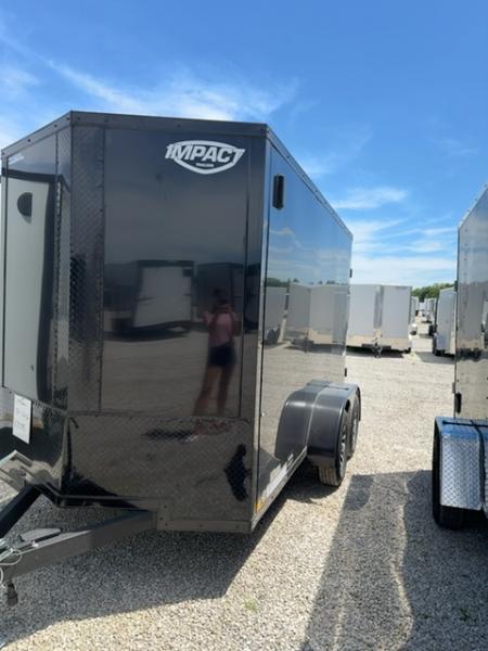 New 2026 Impact Trailers 6 x 12 Quake Flat Top V-Nose 7K