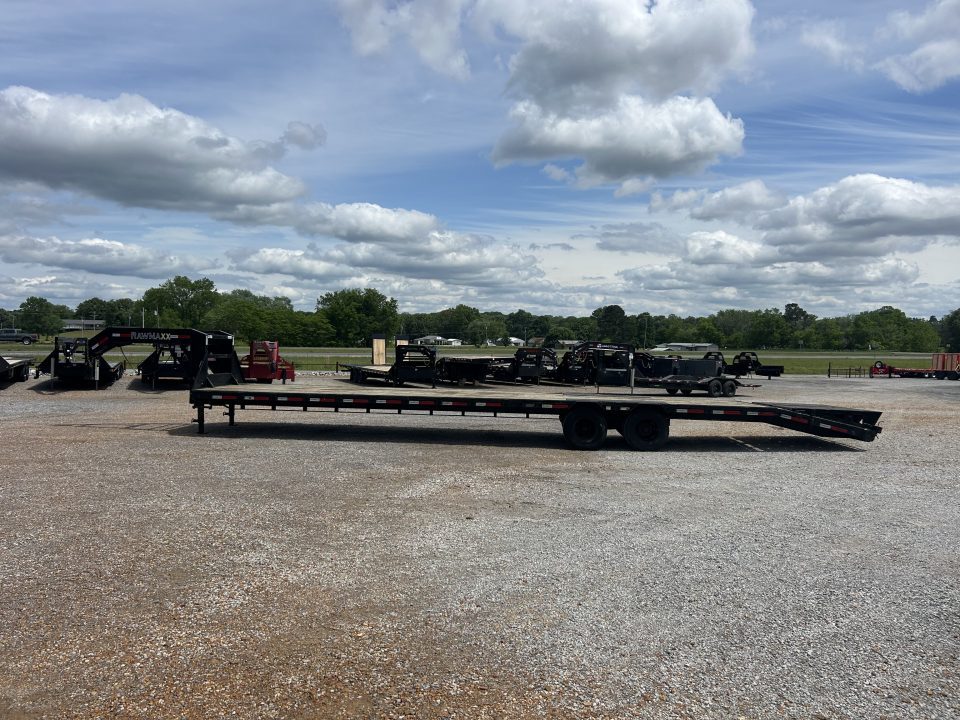 Used 2023 RawMaxx 102"X40' 22K GVWR Gooseneck Flatbed Trailer