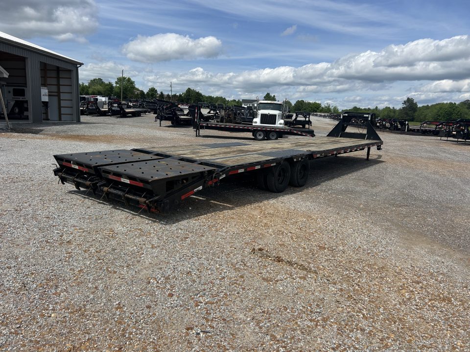 Used 2023 RawMaxx 102"X40' 22K GVWR Gooseneck Flatbed Trailer