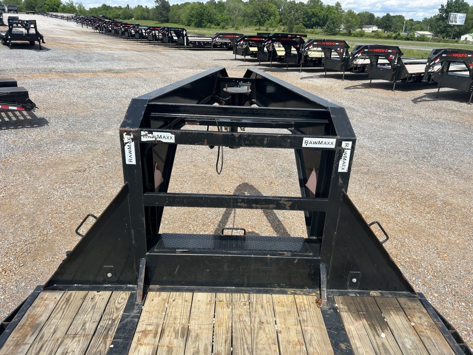Used 2023 RawMaxx 102"X40' 22K GVWR Gooseneck Flatbed Trailer