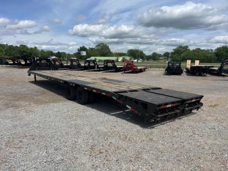 Used 2023 RawMaxx 102"X40' 22K GVWR Gooseneck Flatbed Trailer