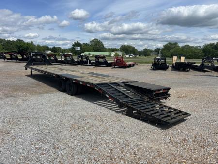 Used 2023 RawMaxx 102"X40' 22K GVWR Gooseneck Flatbed Trailer