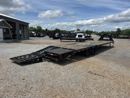 Used 2023 RawMaxx 102"X40' 22K GVWR Gooseneck Flatbed Trailer