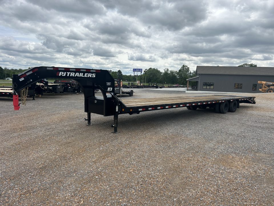 Used 2024 PJ 102"X40' 25K GVWR Gooseneck Flatbed Trailer
