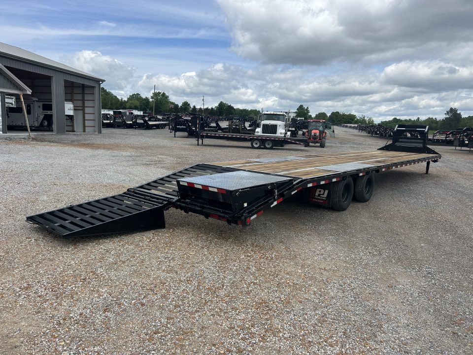 Used 2024 PJ 102"X40' 25K GVWR Gooseneck Flatbed Trailer