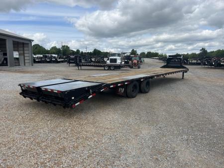 Used 2024 PJ 102"X40' 25K GVWR Gooseneck Flatbed Trailer
