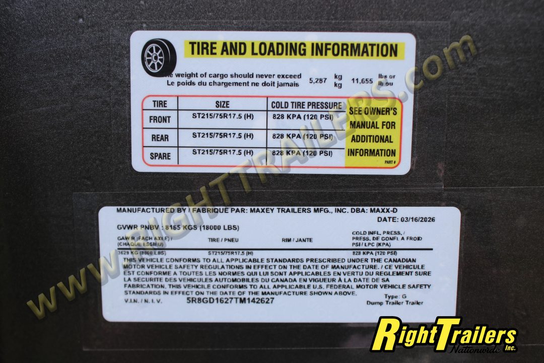 New 2026 MAXX-D 7X16 DUMP TRAILER Dump Trailer