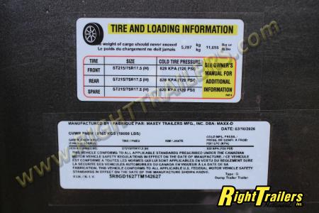 New 2026 MAXX-D 7X16 DUMP TRAILER Dump Trailer