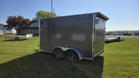 New H&H Trailers 7X12 Tandem Flat Top V-nose (7K) Enclosed