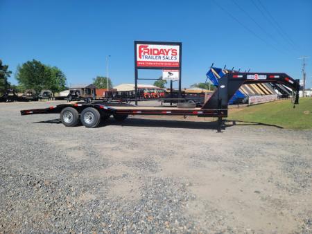 New 2026 Double A 26'x102" Gooseneck Equipment Trailer with Drive Over Fenders Equipment Trailer