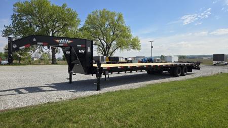 New 2026 H&H 102X30+5 Low Profile Dovetail Super Deluxe Ramps Gooseneck