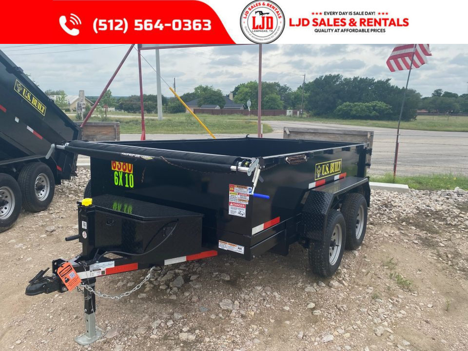 New 2026 US Built 6' x 10' x 2 ' Dump Trailer - 7K GVWR