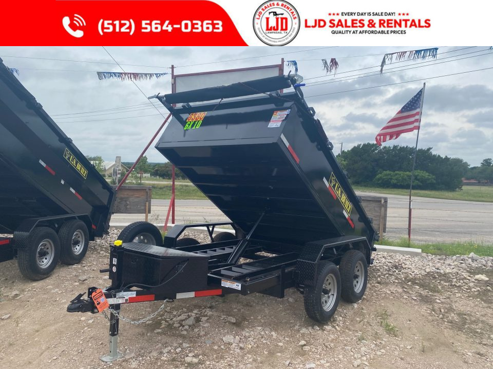 New 2026 US Built 6' x 10' x 2 ' Dump Trailer - 7K GVWR
