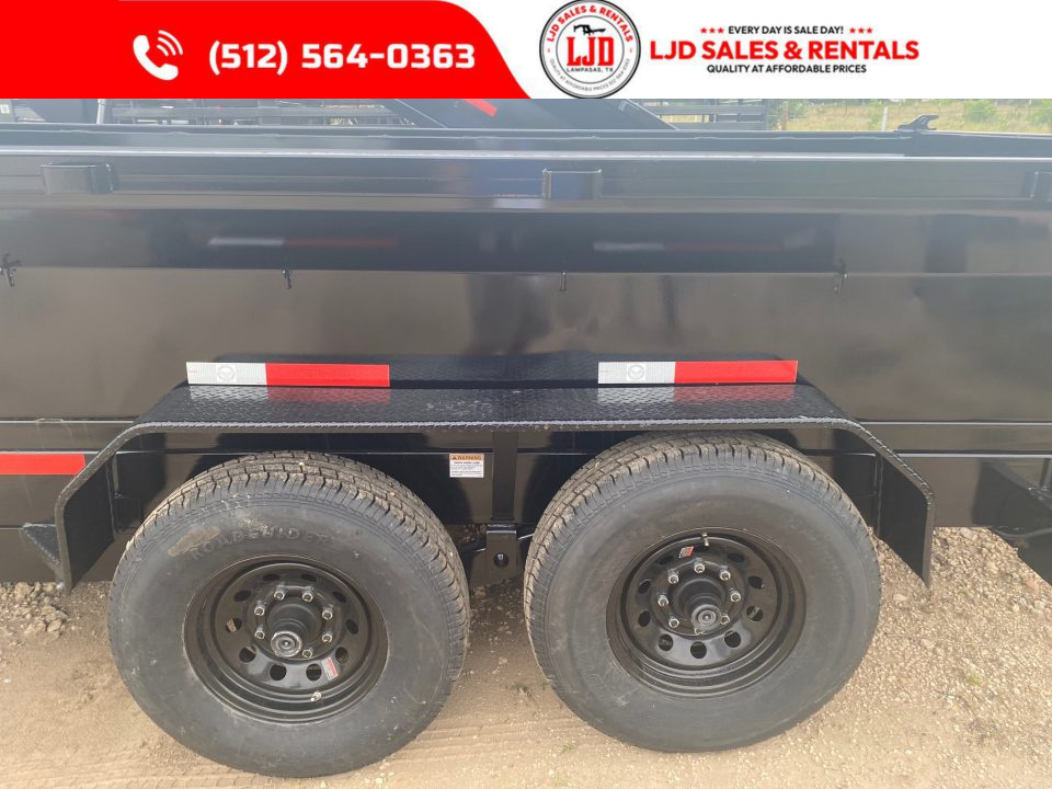 New 2025 - US Built - Gooseneck Dump Trailer 16 x 2 - 16K GVWR - Tarp